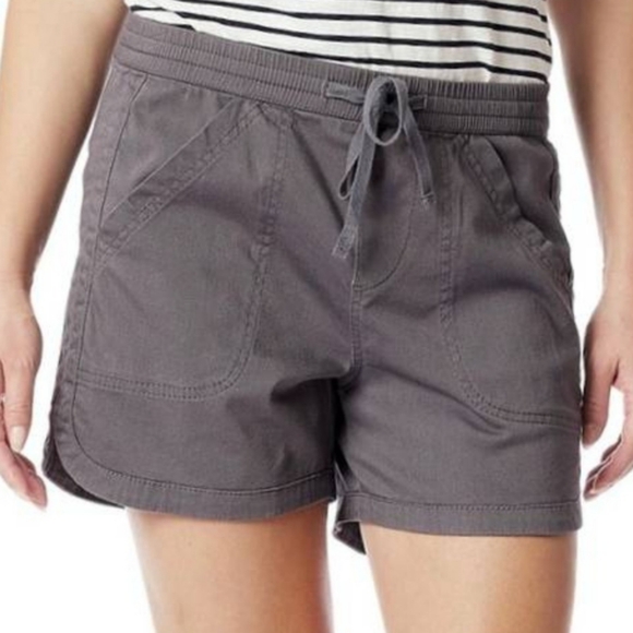Supplies by UNIONBAY Drawstring Waist Marsha Shorts Solid Grey. New. SMALL - Picture 1 of 10